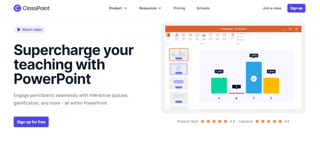 ClassPoint - Generate interactive quizzes