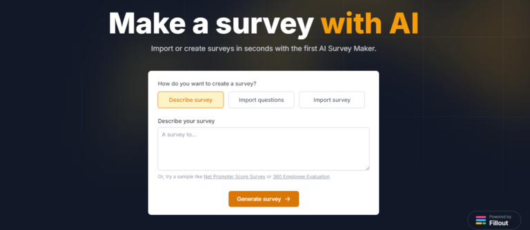 Fillout survey maker
