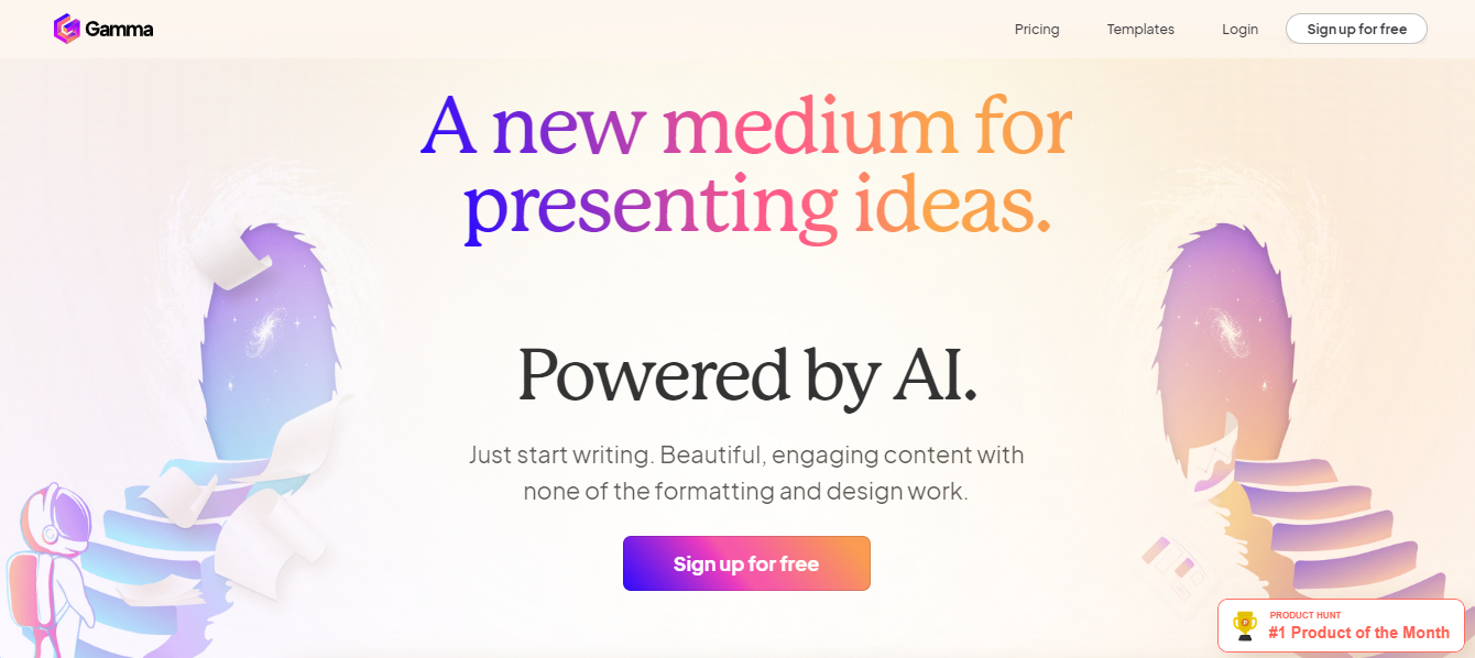 Gamma - Create interactive content without coding with AI