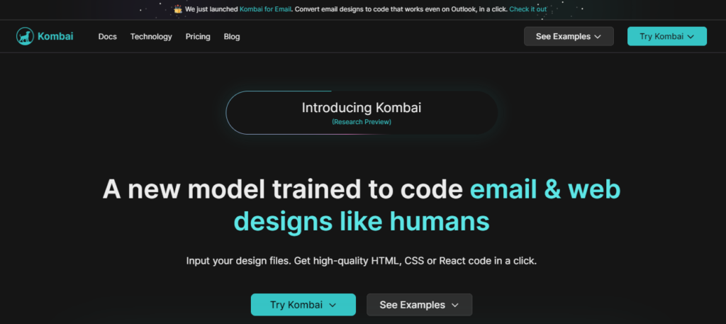 Kombai - Enhance Frontend Coding Using AI