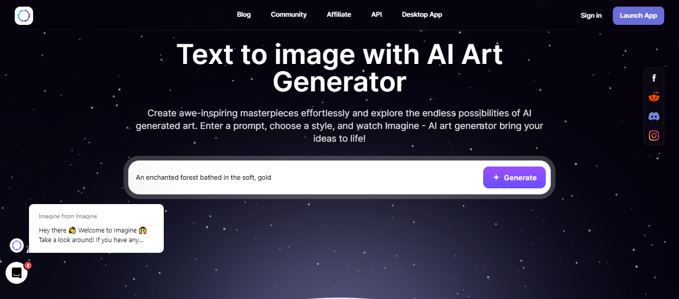 Text Message Imagine Imagine - Generate Text To Art & Text To Image
