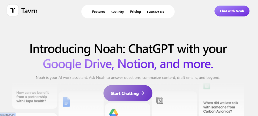 Noah - AI work assistant for various tasks