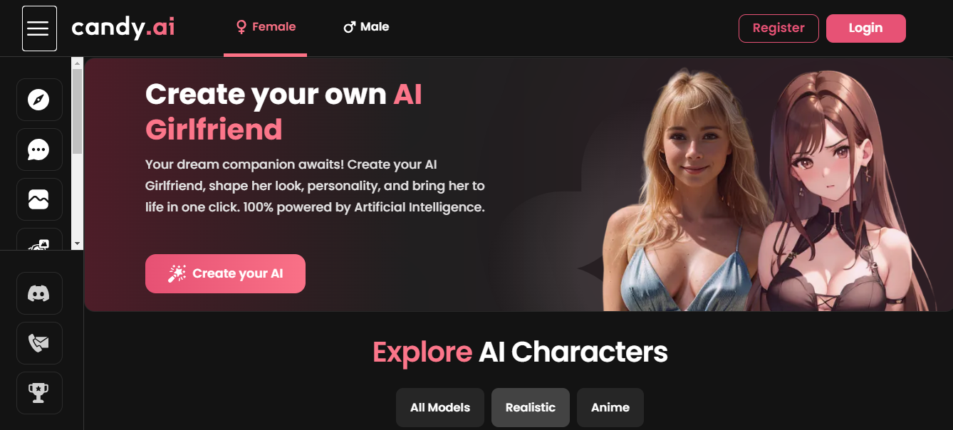 Candy AI - Create AI Girlfriend Using AI Chatbot