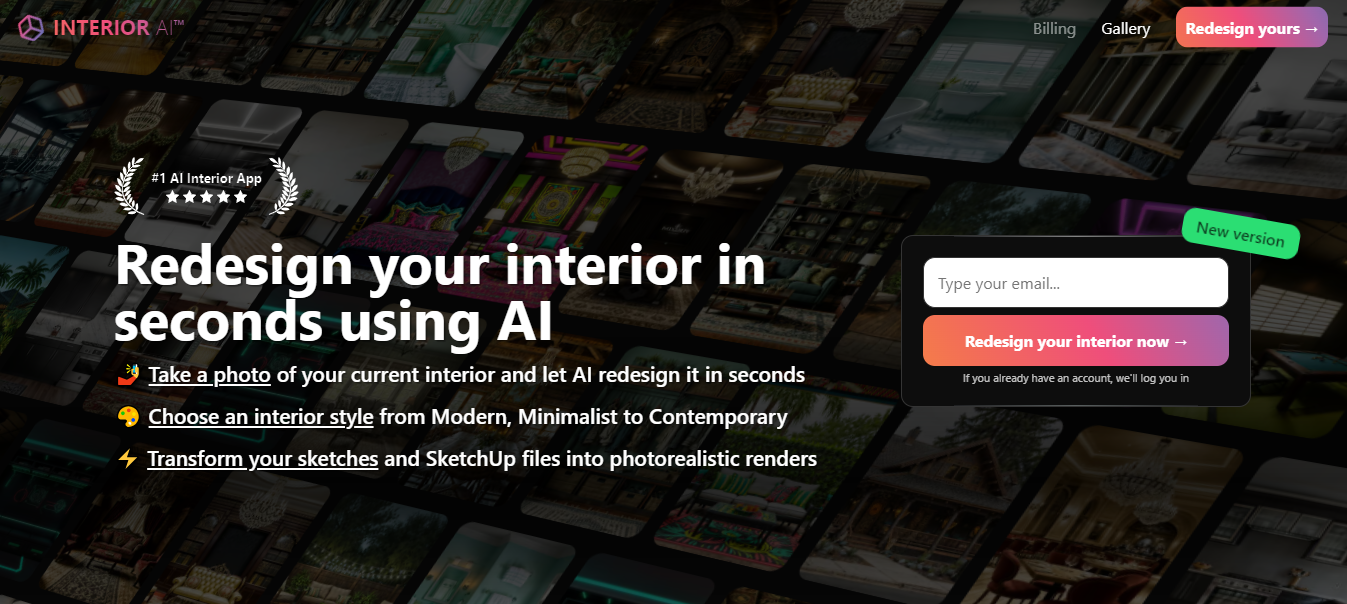 Interior AI - Redesign Home Interior Using AI