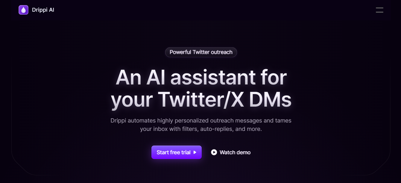 Drippi AI - Automate Personalized Outreach on Twitter