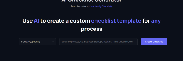 AI Checklist Generator