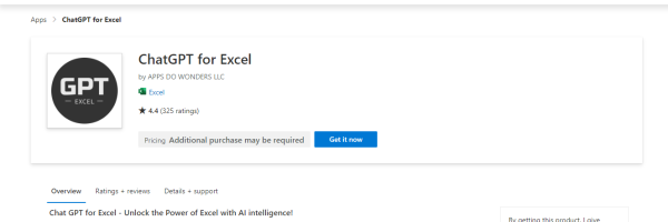ChatGPT For Excel