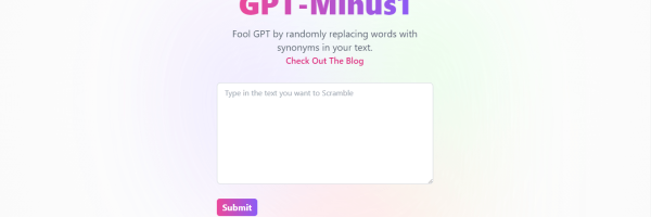GPT-Minus1