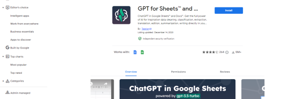 GPT For Sheets