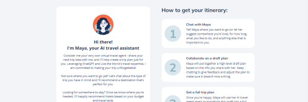 Maya - AI Travel assistant
